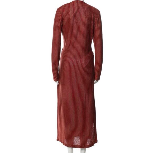 Ralph Lauren Collection Purple Label Runway 1997 Linen Midi Dress Vintage M - Picture 10 of 10
